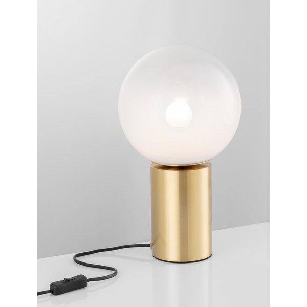Bílá/ve zlaté barvě skleněná stolní lampa (výška 35,5 cm) Vita – Nova Luce-image-2