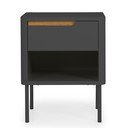 Antracitově šedý noční stolek Tenzo Switch