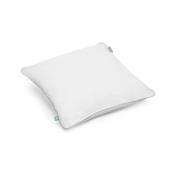 Bílý povlak na polštář s šedým proužkem Mumla Basic, 70 x 80 cm