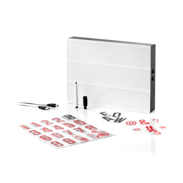 Světelná tabule s písmeny a tužkou InnovaGoods Cinema Box-image-2