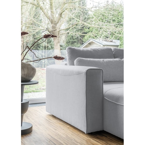 Světle šedá rozkládací rohová pohovka (do "U") Homely Tommy – Miuform-image-4