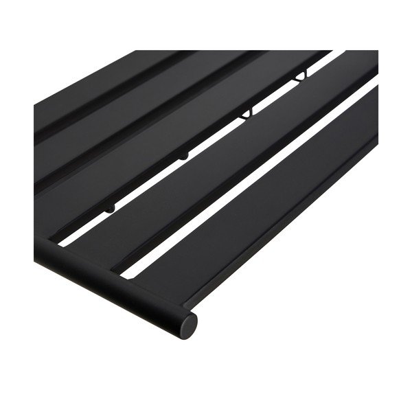 Černý kovový nástěnný věšák s poličkou Fusion – Hübsch-image-2