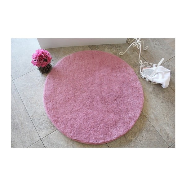 Růžová koupelnová předložka Confetti Bathmats Colors of Pink, ⌀ 90 cm