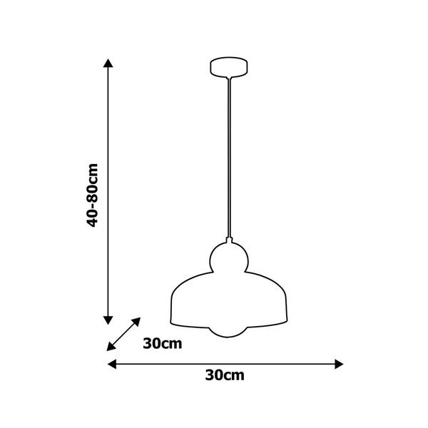 Bílé závěsné svítidlo Homemania Harald Uno-image-1
