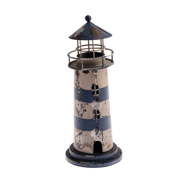 Modrý svícen Dakls Lighthouse, výška 23 cm