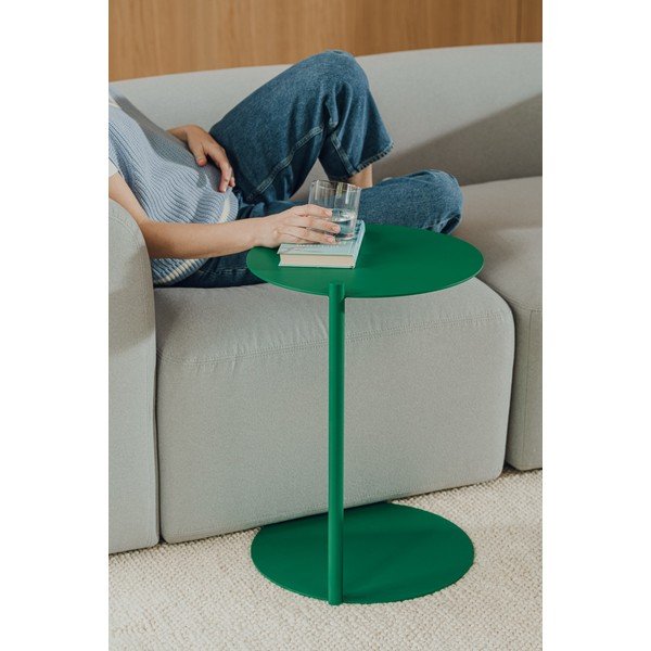 Ocelový kulatý odkládací stolek 41x40 cm Ande – noo.ma-image-3