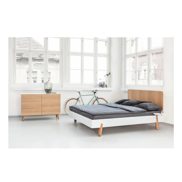 Postel Jitona Mamma s dřevěným čelem, 180 x 200 cm-image-3