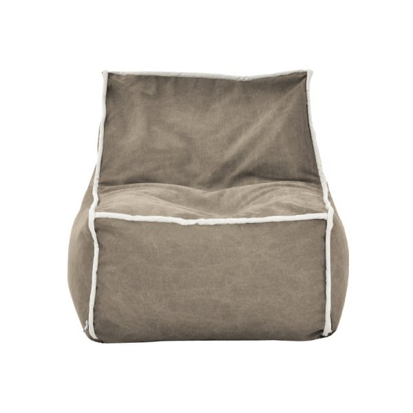 Pískový modulový sedací vak s krémovým lemem Poufomania Funky