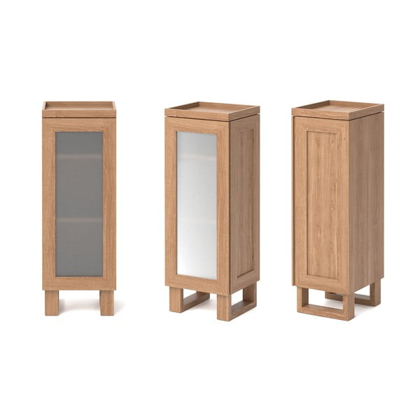 Koupelnová skříňka z dubového dřeva Wireworks Mezza-image-3