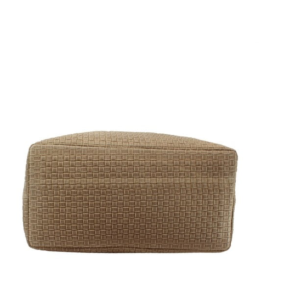 Béžová kožená kabelka Chicca Borse Tessa-image-4