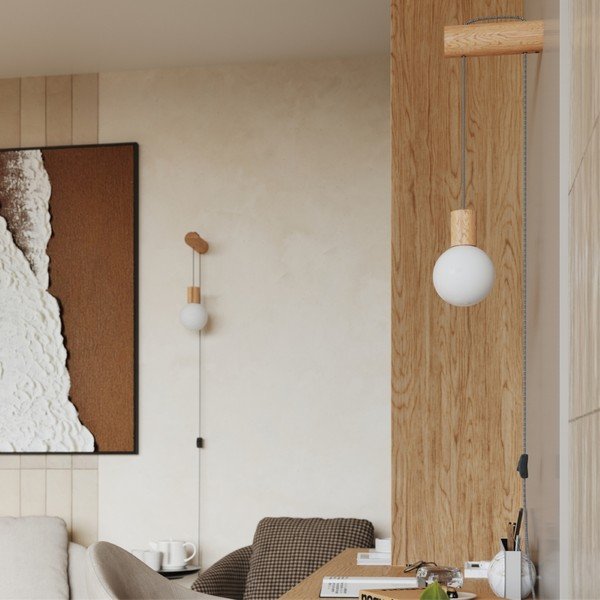 Nástěnné svítidlo v přírodní barvě Arcadia – Sollux-image-1