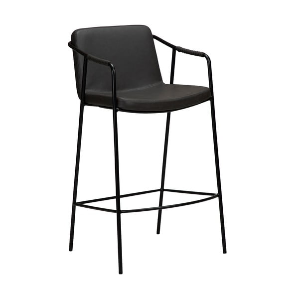 Šedá barová židle z imitace kůže DAN-FORM Denmark Boto, výška 105 cm