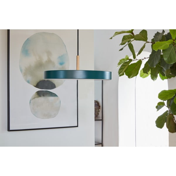 Tmavě zelené LED závěsné svítidlo s kovovým stínidlem ø 31 cm Asteria Mini – UMAGE-image-3