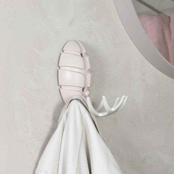 Béžový nástěnný plastový háček Bug – Spinder Design-image-1