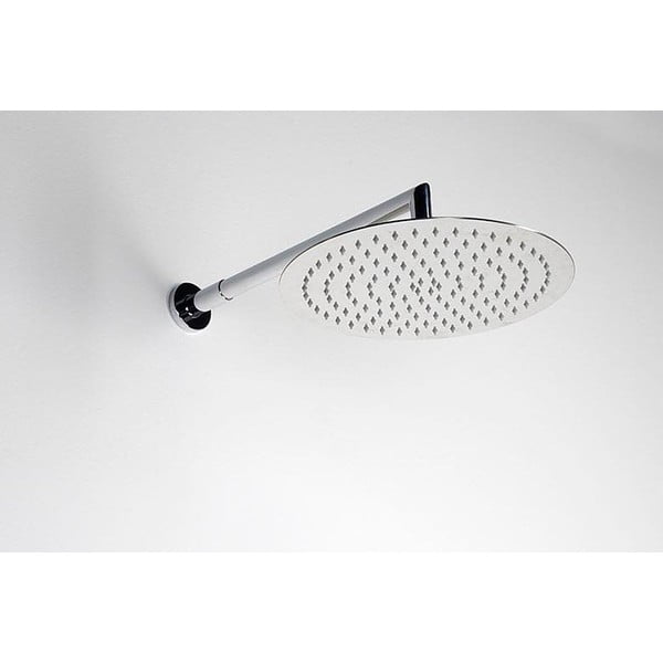 Mosazný díl pro připojení sprchy v leskle stříbrné barvě ø 6 cm – Sapho-image-1