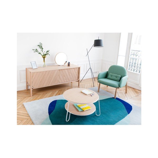 Zeleno-šedý koberec z čisté vlny HARTÔ Jane, 180 x 220 cm-image-3