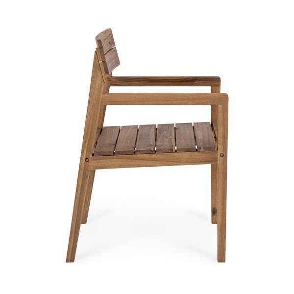 Dřevěná zahradní židle v přírodní barvě Rodano – Bizzotto-image-3