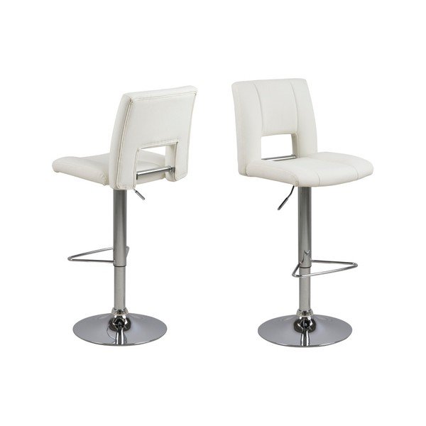Sada 2 bílých barových židlí Actona Wilma Barstool-image-2