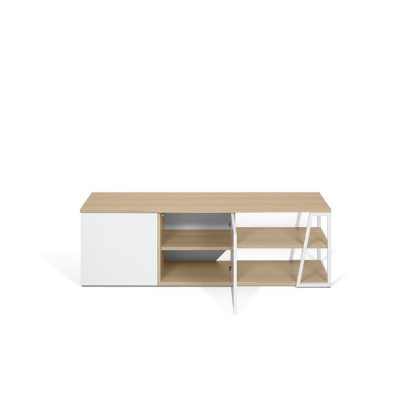 Bílý TV stolek TemaHome Albi-image-2