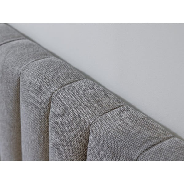 Světle šedá/přírodní dvoulůžková postel s roštem 160x200 cm Oceane – Bobochic Paris-image-4