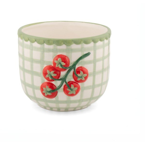 Porcelánový ručně malovaný obal na květináč ø 12 cm Tomato – Sass & Belle