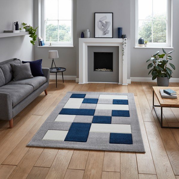 Modro-šedý koberec Think Rugs Brooklyn, 160 x 220 cm-image-1