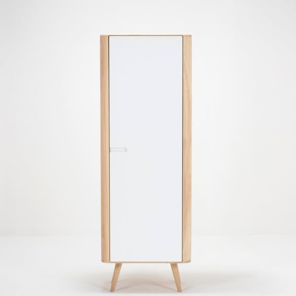 Šatní skříň s konstrukcí z dubového dřeva 60x170 cm Ena - Gazzda-image-2