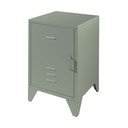 Zelený kovový noční stolek Bronxx - Vipack