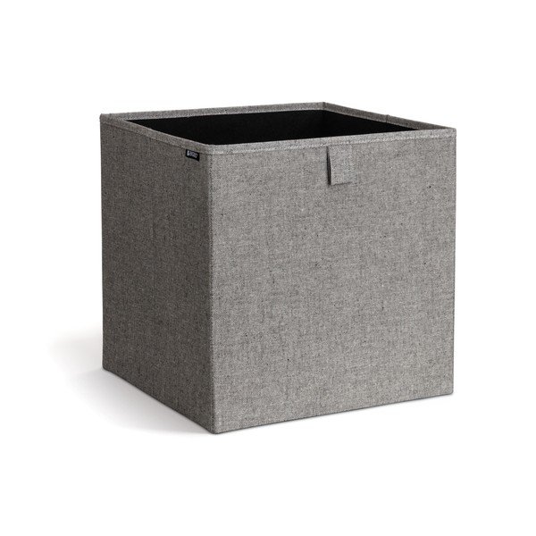 Šedý látkový úložný box 32x31,5x31,5 cm Soft Storage Cube – Bigso-image-4