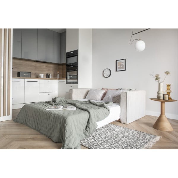 Bílá rozkládací pohovka 168 cm Lucky Lucy – Miuform-image-3