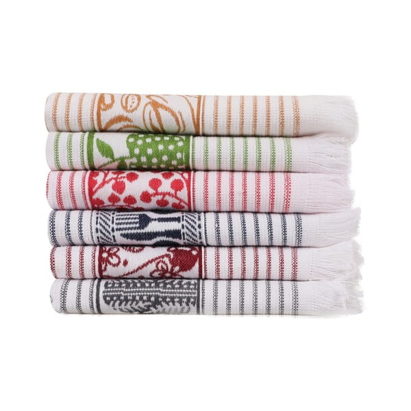 Bavlněné utěrky v sadě 6 ks 40x60 cm Pecete – Foutastic-image-3