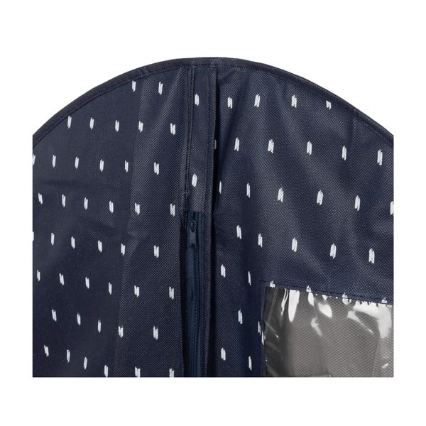 Tmavě modrý závěsný obal na oblečení Compactor Dots, délka 100 cm-image-2