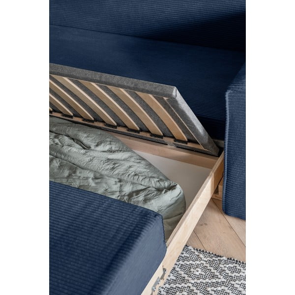 Tmavě modrá rozkládací pohovka 168 cm Lucky Lucy – Miuform-image-4