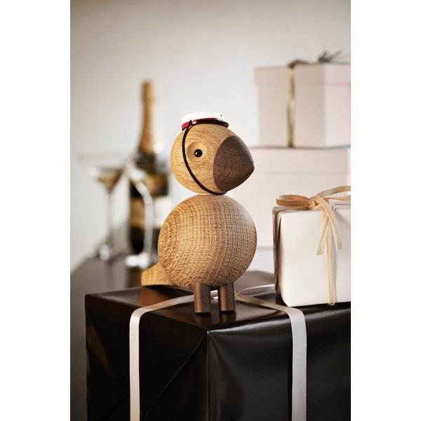 Soška z masivního dubového dřeva Kay Bojesen Denmark Songbird Alfred-image-1