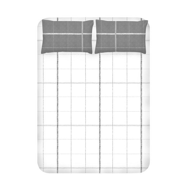 Set prostěradla a 2 povlaků na polštáře EnLora Home Maya White, 240 x 260 cm