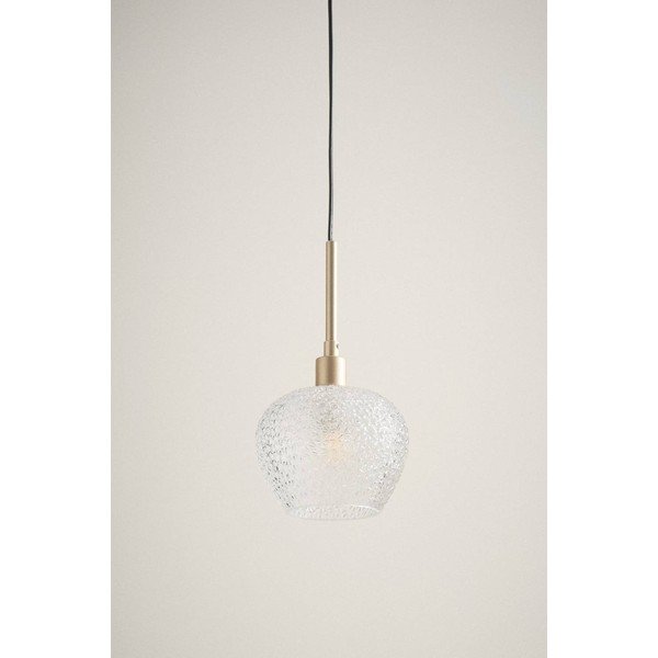 Skleněné závěsné svítidlo ve zlaté barvě ø 15 cm Frost – Jotex-image-1