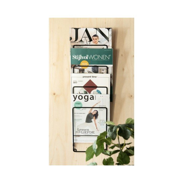 Černý stojan na časopisy PT LIVING-image-1