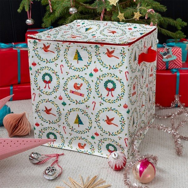 Úložný box na oblečení z recyklovaného plastu 32x32x35 cm Classic Christmas – Rex London-image-3