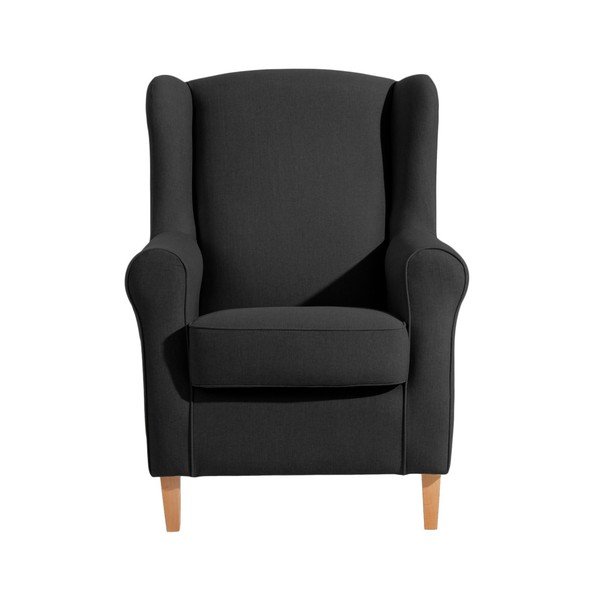 Černé křeslo ušák Max Winzer Lorris Black-image-1