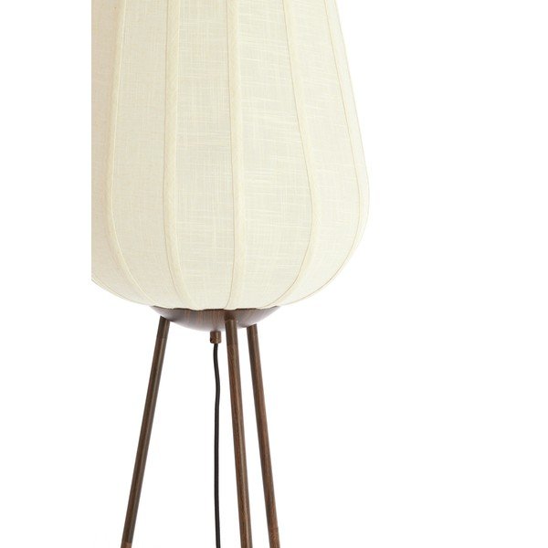 Bílá stojací lampa s textilním stínidlem (výška 133 cm) Bibury – Light & Living-image-2