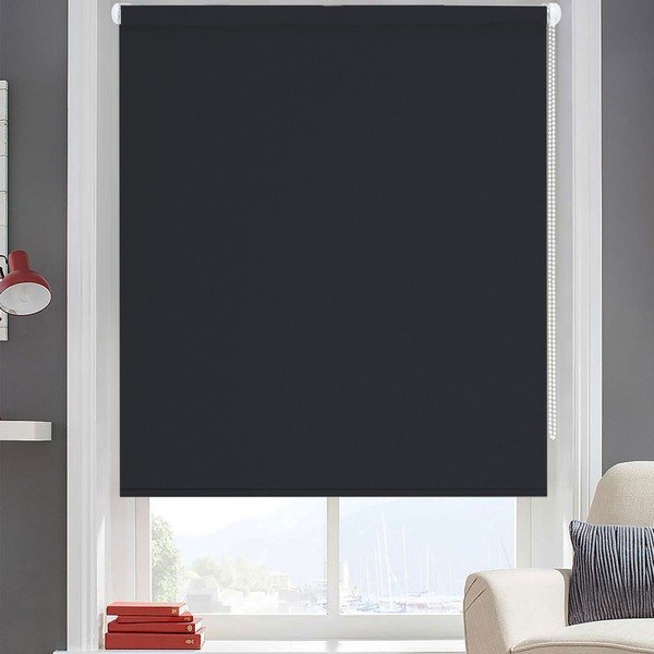 Antracitově šedý závěs Ruby, 200 x 110 cm