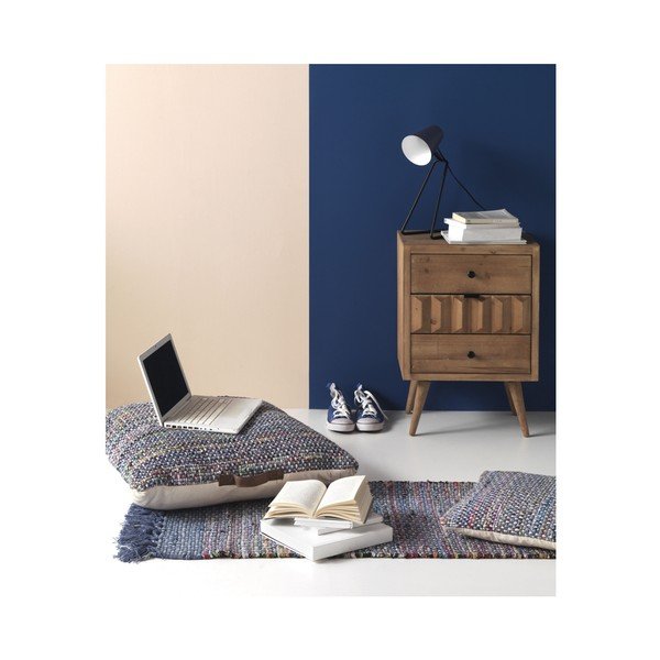 Modrý vzorovaný koberec Geese Blues, 120 x 60 cm-image-1