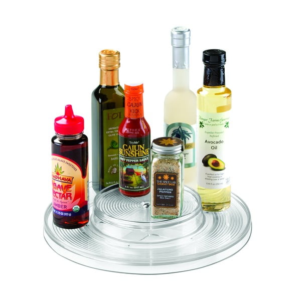 2patrový stojan na dochucovadla iDesign Linus, ⌀ 29,5 cm-image-2