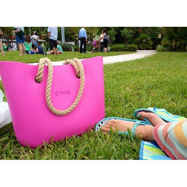 Taška O bag s černými uchy, magenta-image-4