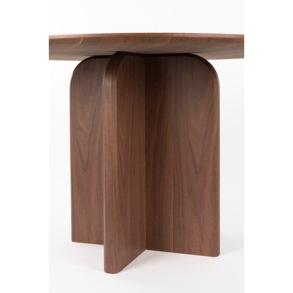 Kulatý jídelní stůl v dekoru ořechu ø 120 cm Laurent – White Label-image-4