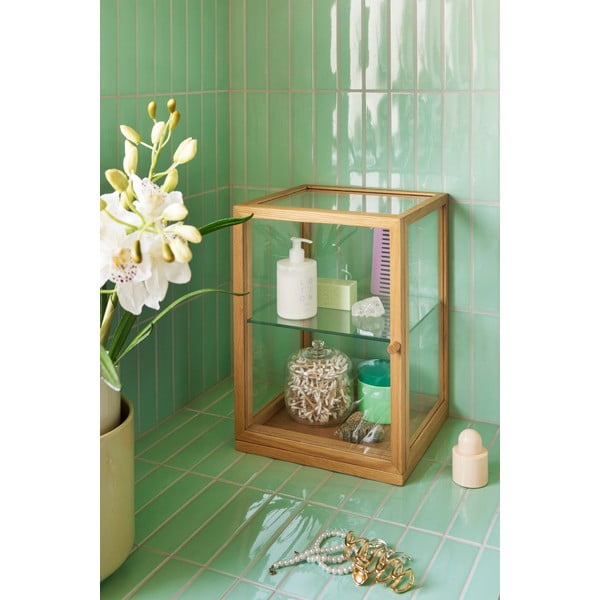 Vitrína v dekoru dubu v přírodní barvě 30x42x30 cm Poetic – Hübsch-image-3