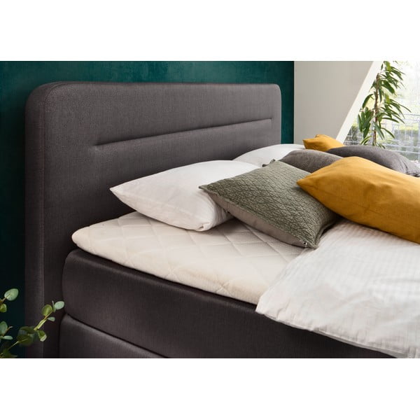 Antracitová boxspring postel 180x200 cm Massello – Meise Möbel-image-2