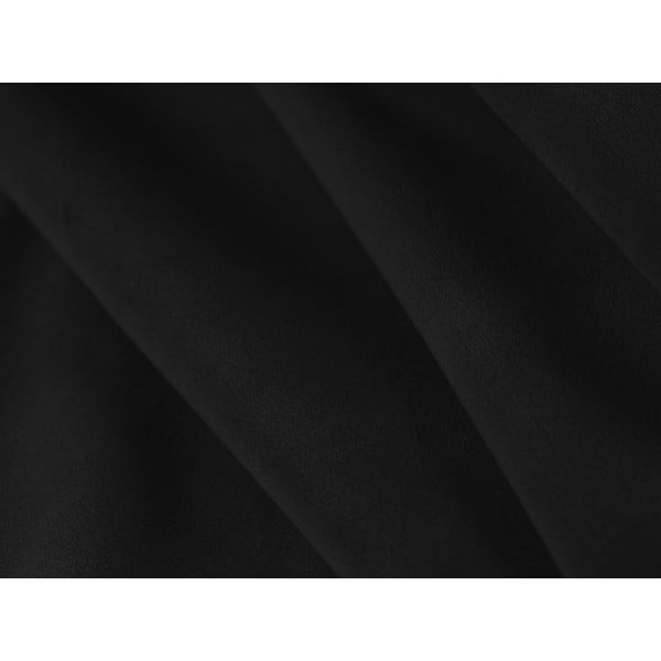 Černá sametová rohová pohovka (levý roh/do "U") Paolo – Milo Casa-image-4