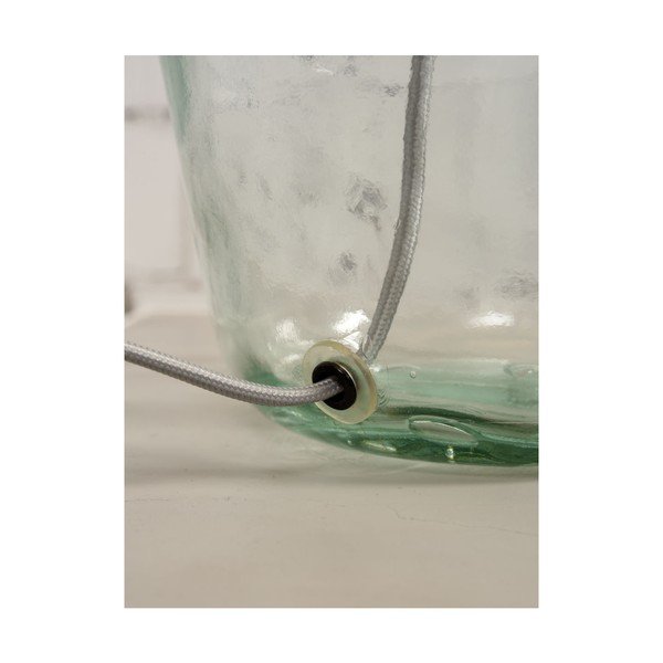 Stolní lampa se světle béžovým stínidlem a konstrukcí z recyklovaného skla Good&Mojo Murano, ⌀ 47 cm-image-3