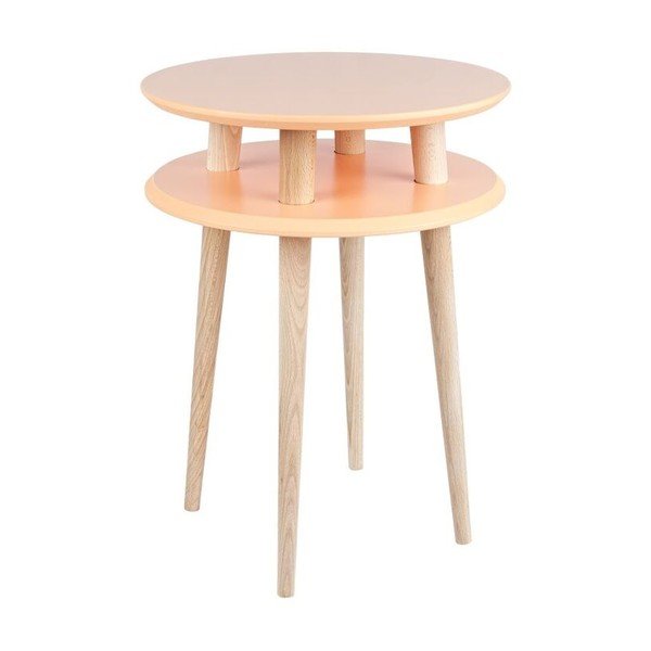 Odkládací stolek UFO 61x45 cm, oranžový